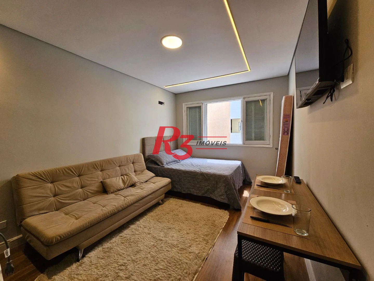 Studio com 1 dormitório à venda, 28 m² por R$ 380.000,00 - Gonzaga - Santos/SP
