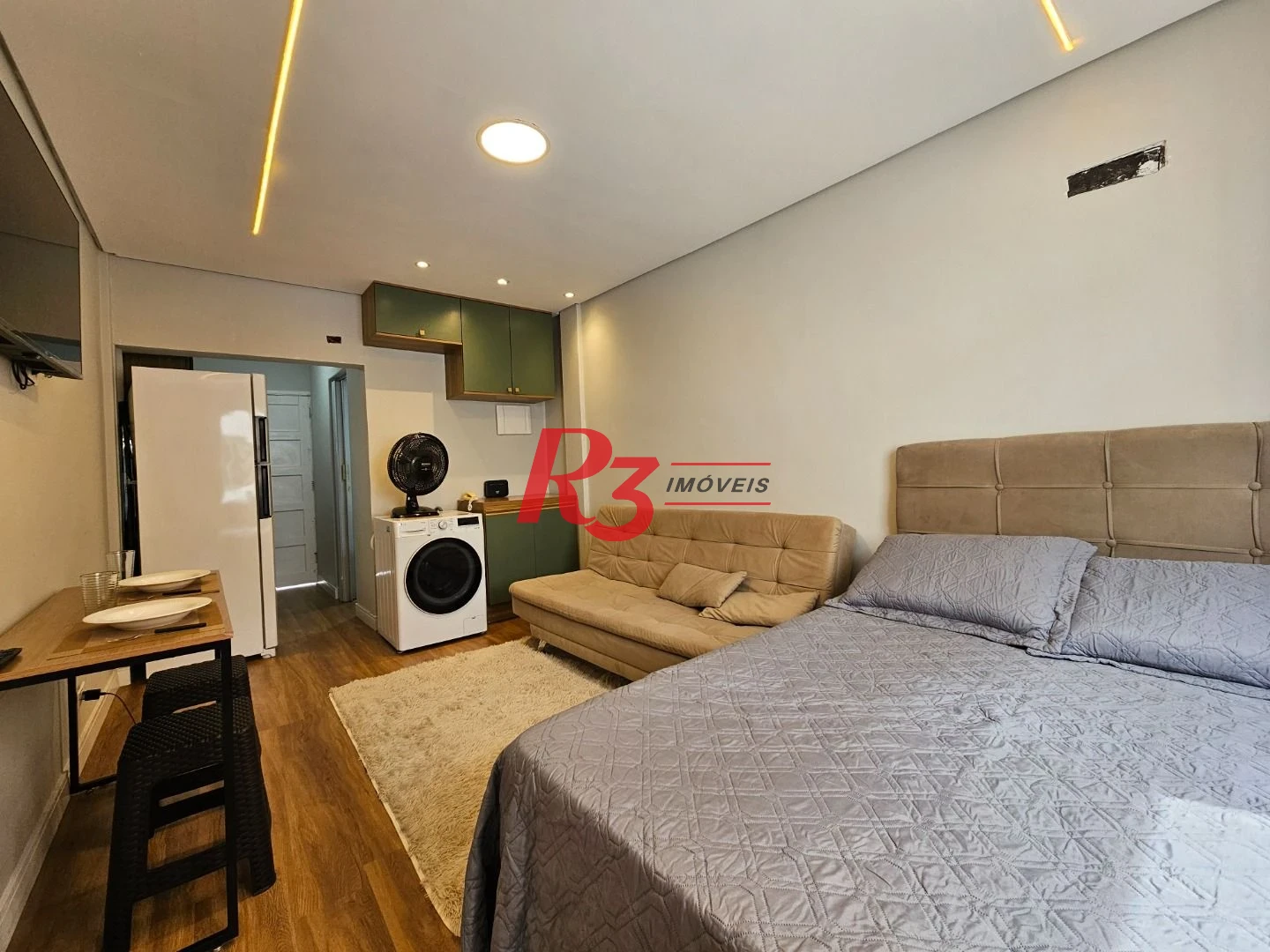 Studio com 1 dormitório à venda, 28 m² por R$ 380.000,00 - Gonzaga - Santos/SP
