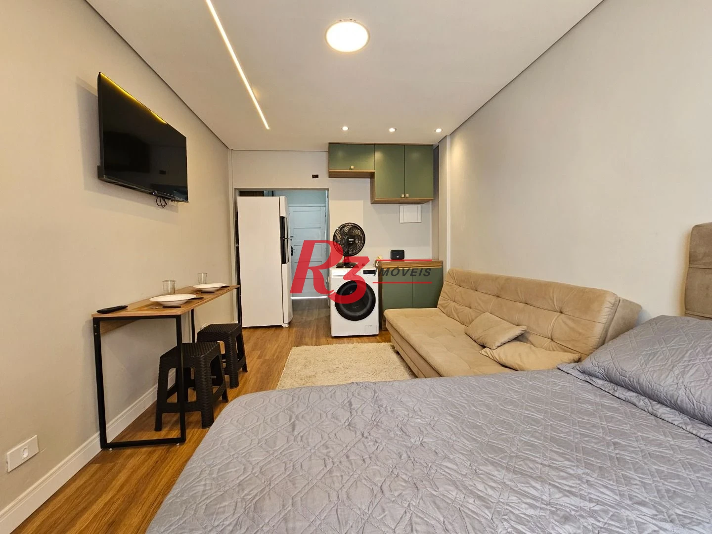 Studio com 1 dormitório à venda, 28 m² por R$ 380.000,00 - Gonzaga - Santos/SP