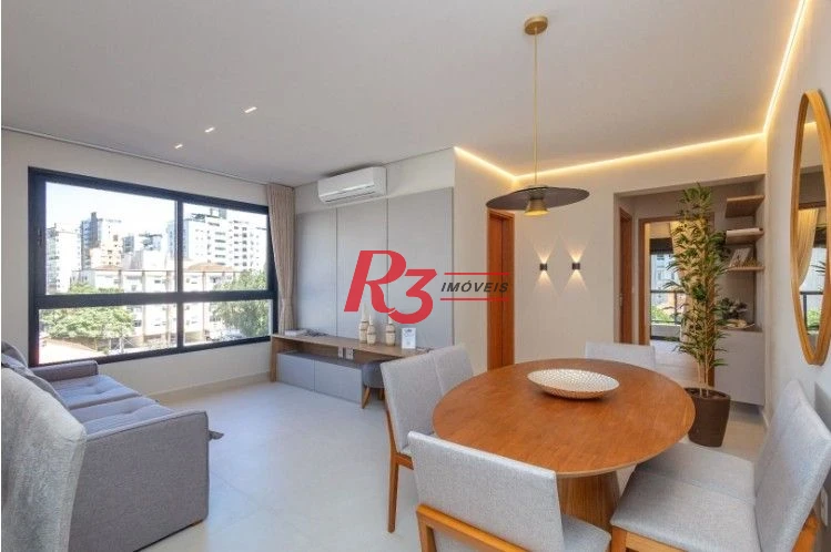 Apartamento à venda, 77 m² por R$ 1.350.000,00 - Aparecida - Santos/SP