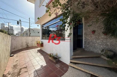 Sobrado para alugar, 164 m² por R$ 7.900,00/mês - Embaré - Santos/SP