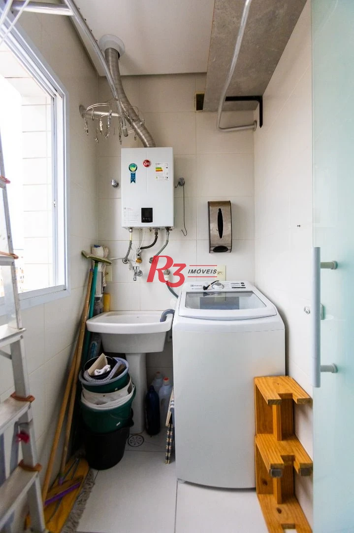 Apartamento com 3 dormitórios para alugar, 104 m² por R$ 10.000,00/mês - Gonzaga - Santos/SP