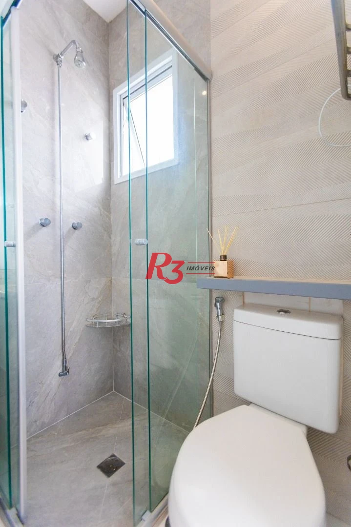 Apartamento com 3 dormitórios para alugar, 104 m² por R$ 10.000,00/mês - Gonzaga - Santos/SP