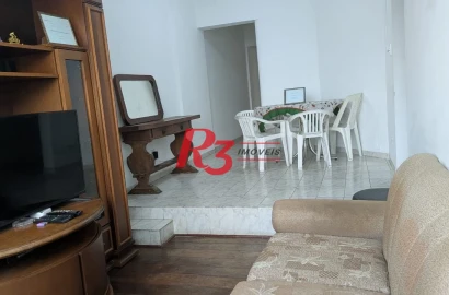 Apartamento para alugar, 95 m² por R$ 5.500,00/mês - Ponta da Praia - Santos/SP