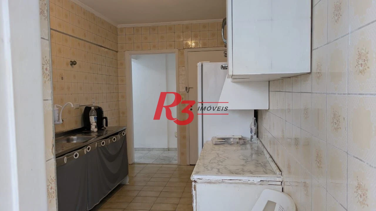 Apartamento para alugar, 95 m² por R$ 5.500,00/mês - Ponta da Praia - Santos/SP