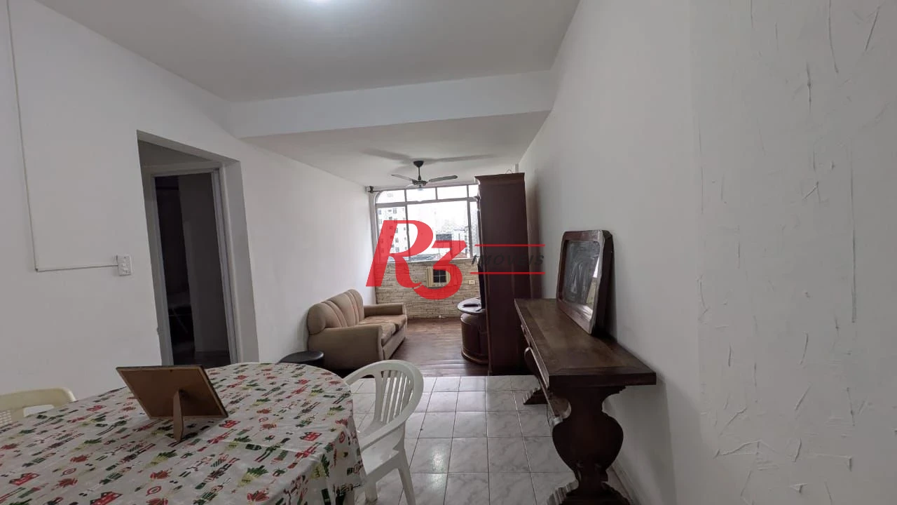 Apartamento para alugar, 95 m² por R$ 5.500,00/mês - Ponta da Praia - Santos/SP