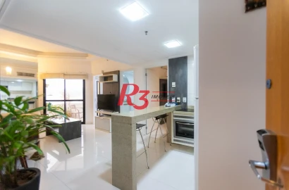 Flat para alugar, 60 m² por R$ 7.000,02/mês - Boqueirão - Santos/SP
