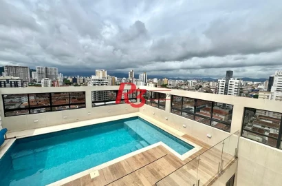 Cobertura com 4 dormitórios à venda, 418 m² por R$ 5.400.000,00 - Boqueirão - Santos/SP