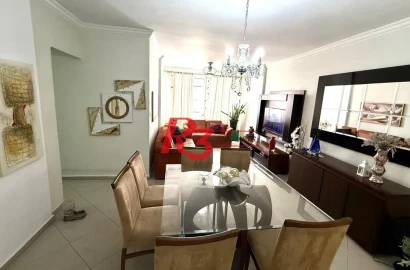 Apartamento à venda, 102 m² por R$ 835.000,00 - Gonzaga - Santos/SP