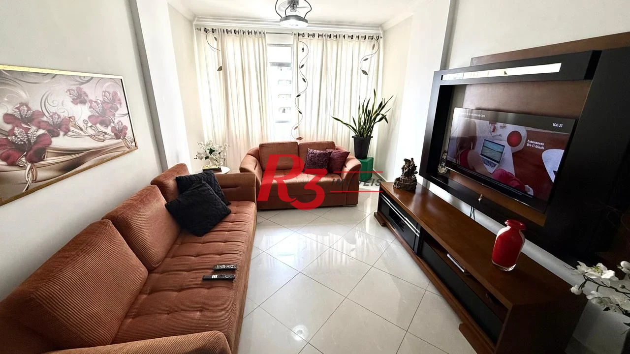 Apartamento à venda, 102 m² por R$ 835.000,00 - Gonzaga - Santos/SP