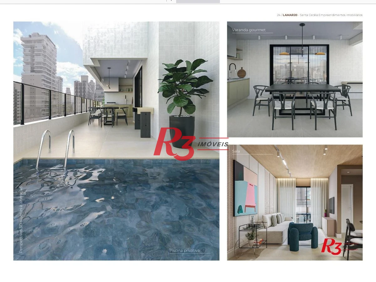 Apartamento à venda, 107 m² por R$ 1.430.000,00 - Boqueirão - Santos/SP