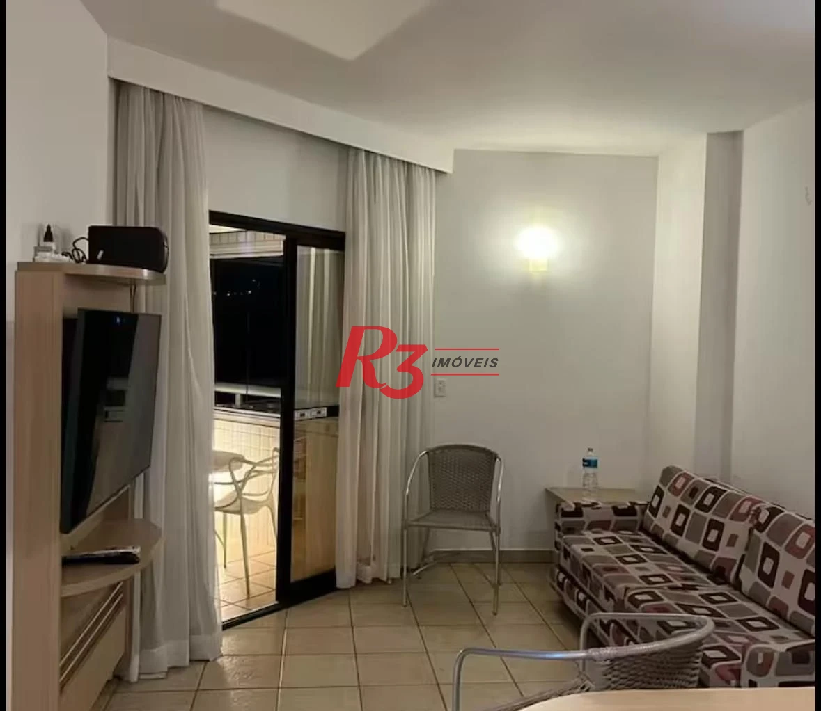 Flat com 1 dormitório para alugar, 42 m² por R$ 4.890,00/mês - Boqueirão - Santos/SP