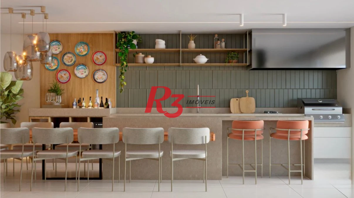 Apartamento à venda, 170 m² por R$ 4.850.000,00 - Aparecida - Santos/SP
