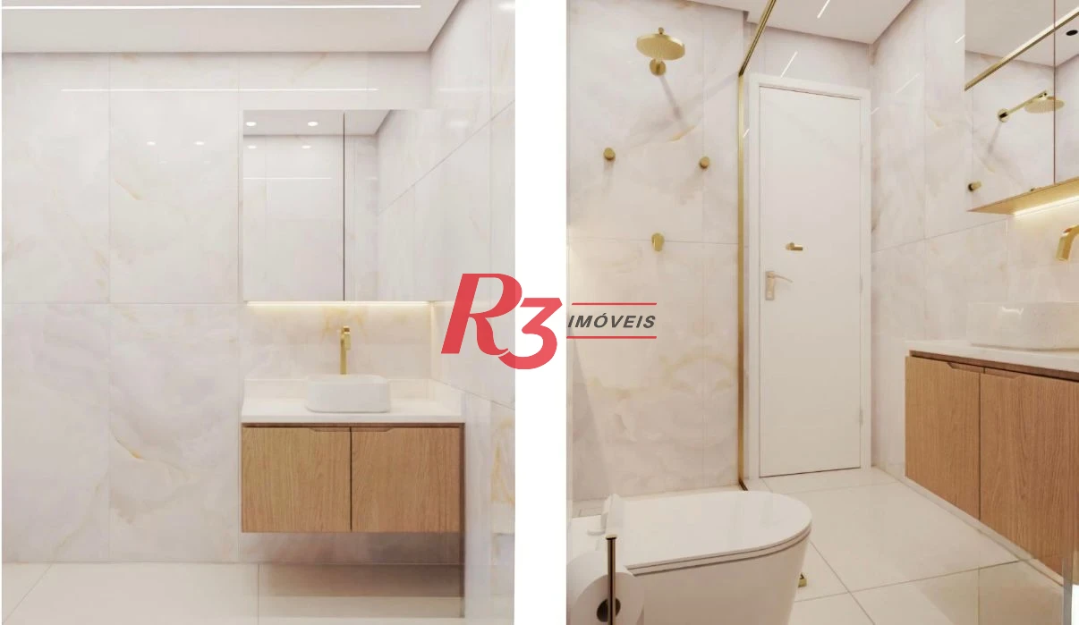 Apartamento à venda, 170 m² por R$ 4.850.000,00 - Aparecida - Santos/SP