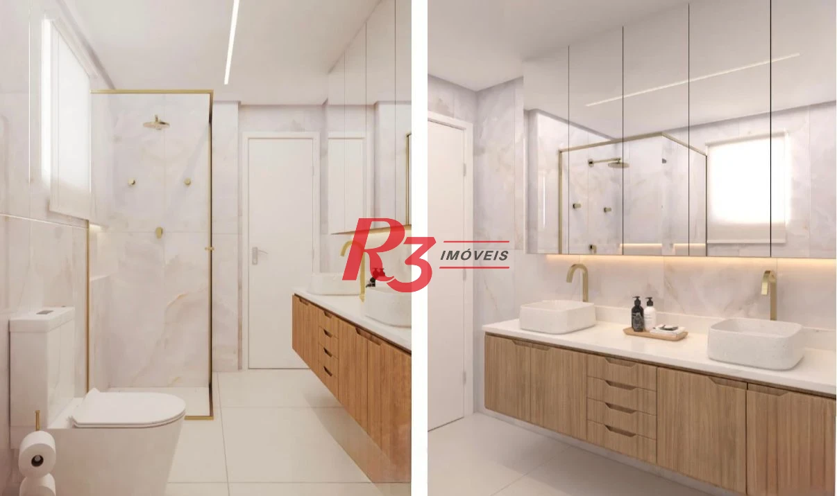 Apartamento à venda, 170 m² por R$ 4.850.000,00 - Aparecida - Santos/SP