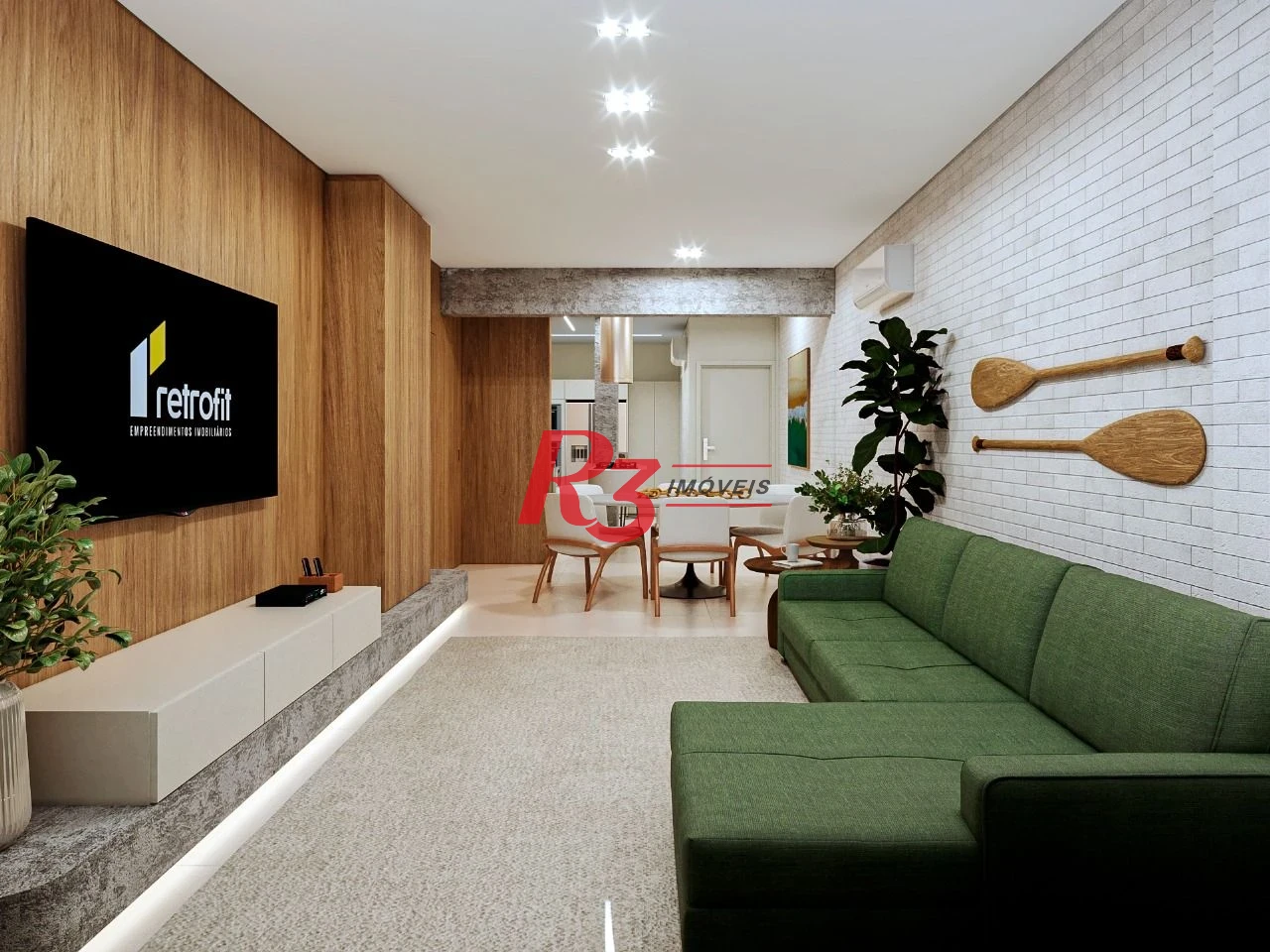 Apartamento com 2 dormitórios à venda, 120 m² por R$ 1.830.000 - POMPÉIA  - Santos/SP