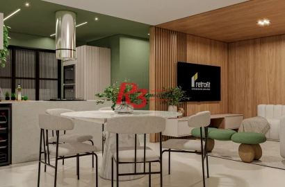 Apartamento à venda, 93 m² por R$ 1.630.000,00 - Boqueirão - Santos/SP