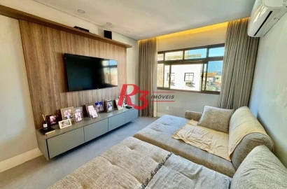 Apartamento com 2 dormitórios à venda, 94 m² por R$ 855.000,00 - Ponta da Praia - Santos/SP
