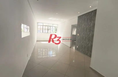 Apartamento com 3 dormitórios para alugar, 140 m² por R$ 4.500,00/mês - Gonzaga - Santos/SP