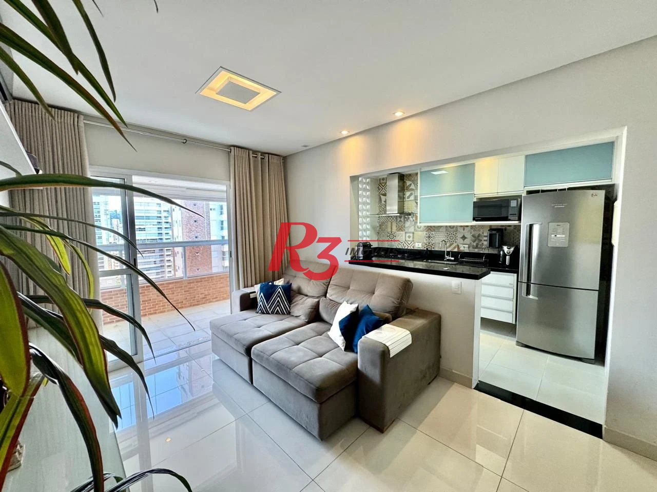 Apartamento com 1 dormitório à venda, 57 m² por R$ 750.000,00 - Boqueirão - Santos/SP