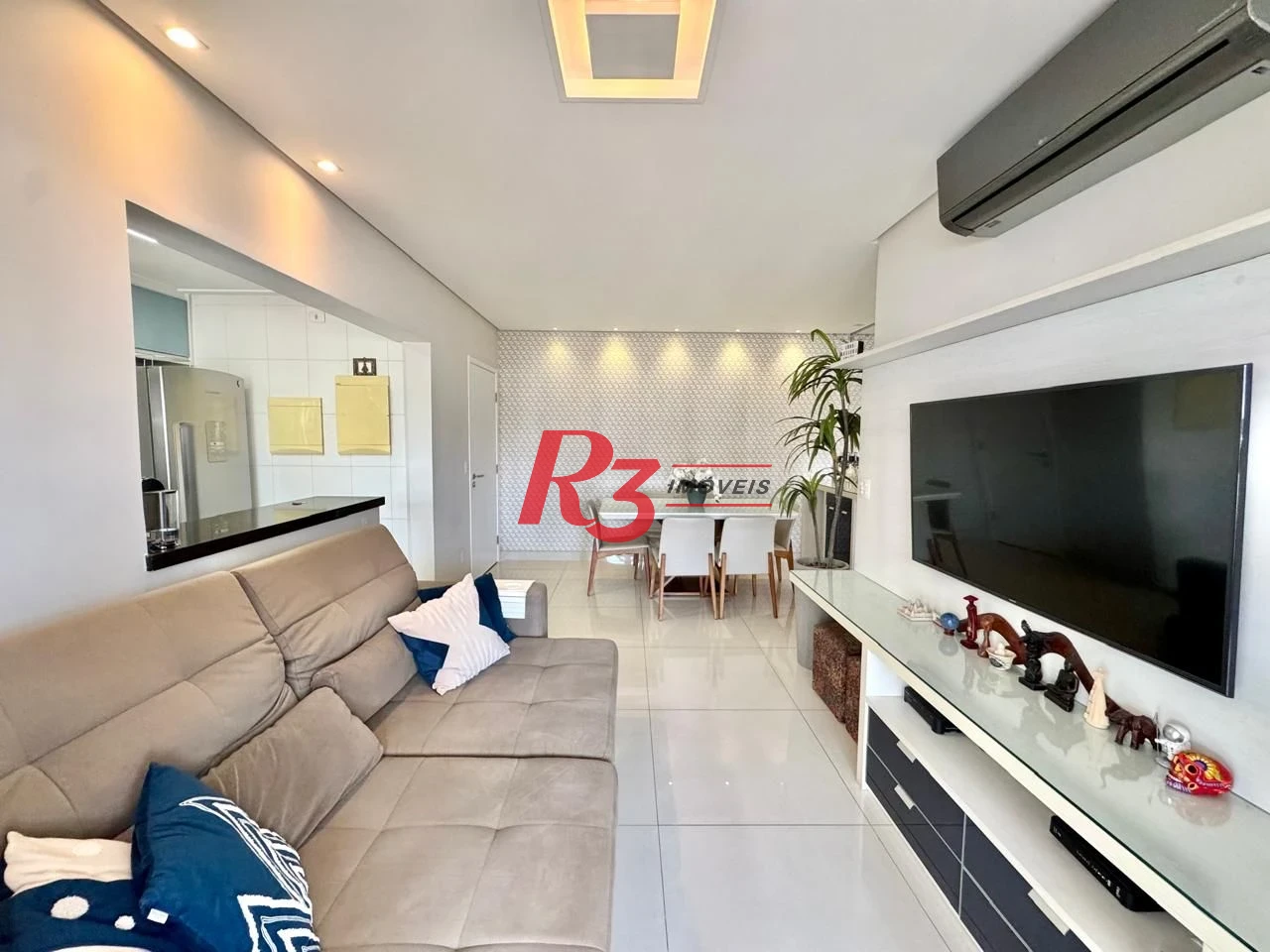 Apartamento com 1 dormitório à venda, 57 m² por R$ 750.000,00 - Boqueirão - Santos/SP