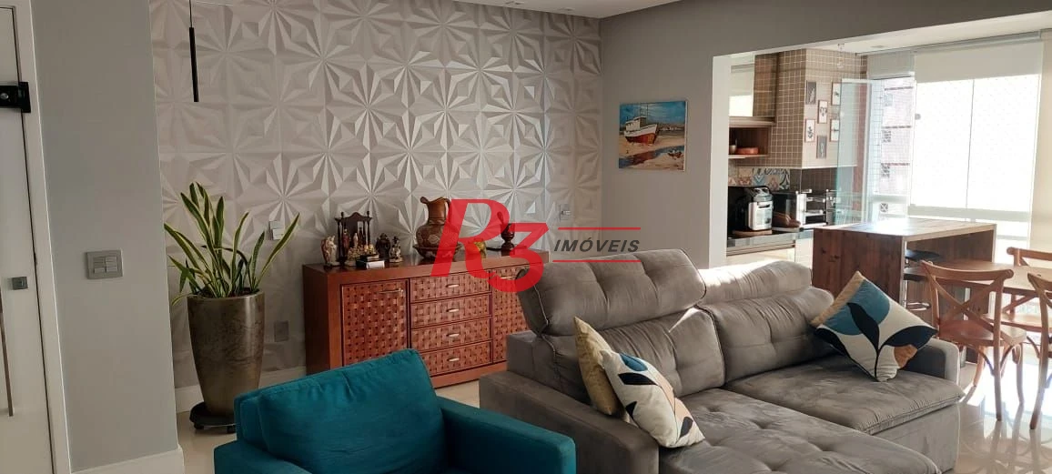 Apartamento à venda, 100 m² por R$ 1.458.000,00 - José Menino - Santos/SP