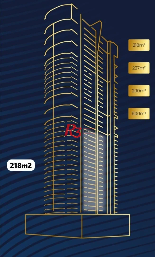 Apartamento à venda, 218 m² por R$ 5.560.000,00 - Ponta da Praia - Santos/SP
