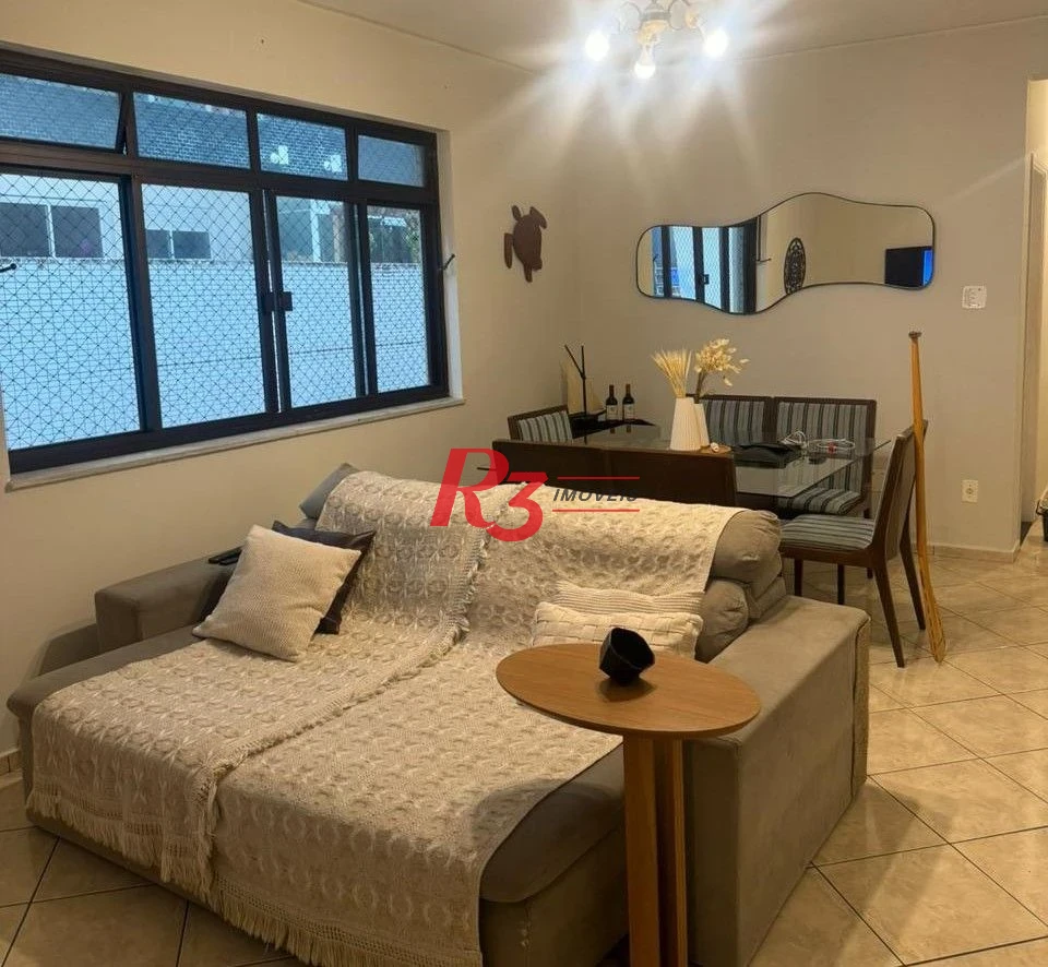 Apartamento com 2 dormitórios para alugar, 110 m² por R$ 5.500,00/mês - Ponta da Praia - Santos/SP