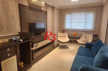 Apartamento com 4 dormitórios à venda, 166 m² por R$ 2.635.000,00 - Pompéia - Santos/SP