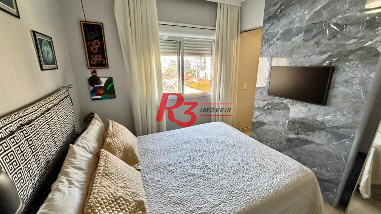 Apartamento com 3 dormitórios à venda, 96 m² por R$ 960.000,00 - Vila Belmiro - Santos/SP