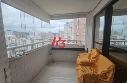 Apartamento com 2 dormitórios à venda, 60 m² por R$ 850.000,00 - Boqueirão - Santos/SP