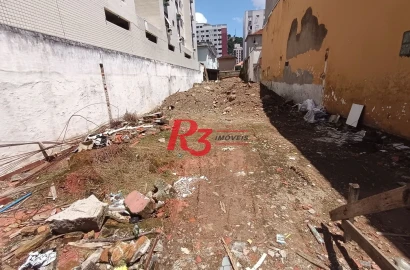 Terreno, 350 m² - venda por R$ 1.900.000,00 ou aluguel por R$ 10.000,00/mês - Campo Grande - Santos/SP