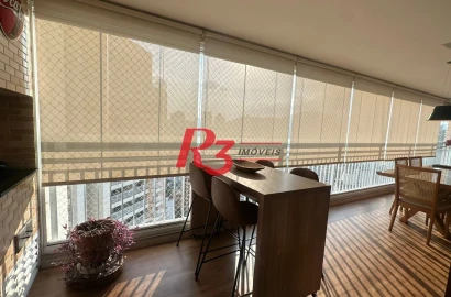 Apartamento com 3 dormitórios à venda, 159 m² por R$ 2.250.000,00 - Gonzaga - Santos/SP