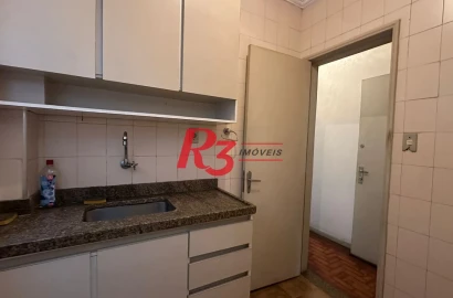 Apartamento com 1 dormitório à venda, 49 m² por R$ 395.000,00 - Embaré - Santos/SP