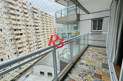 Apartamento para alugar, 54 m² por R$ 5.500,02/mês - Pompéia - Santos/SP