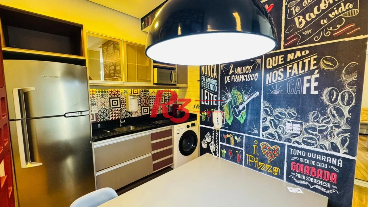 Apartamento para alugar, 54 m² por R$ 5.500,02/mês - Pompéia - Santos/SP