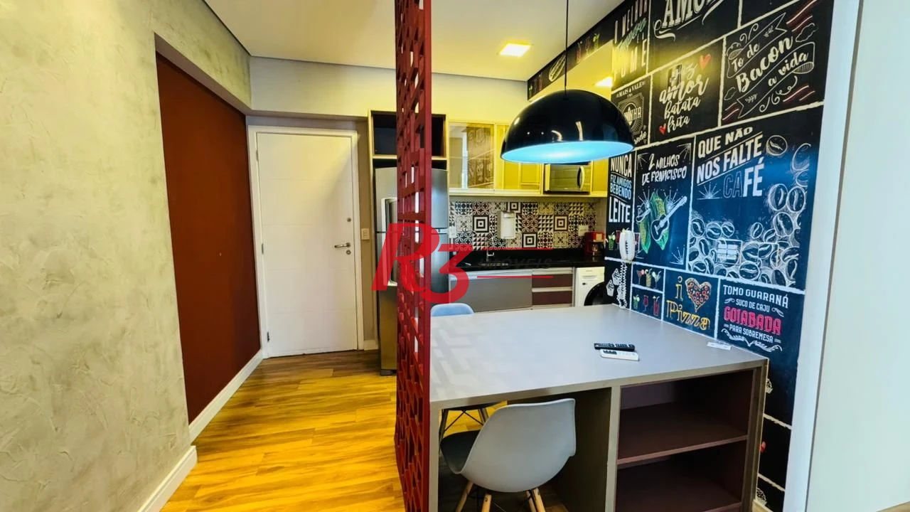 Apartamento para alugar, 54 m² por R$ 5.500,02/mês - Pompéia - Santos/SP