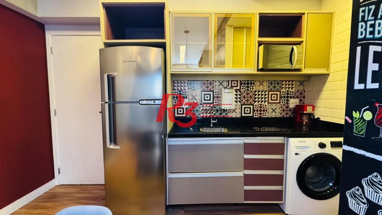 Apartamento para alugar, 54 m² por R$ 5.500,02/mês - Pompéia - Santos/SP