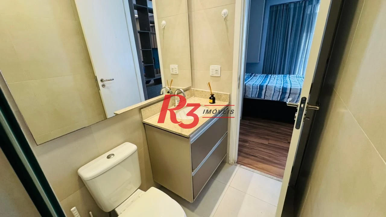 Apartamento para alugar, 54 m² por R$ 5.500,02/mês - Pompéia - Santos/SP