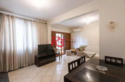 Apartamento para alugar, 100 m² por R$ 4.500,02/mês - José Menino - Santos/SP
