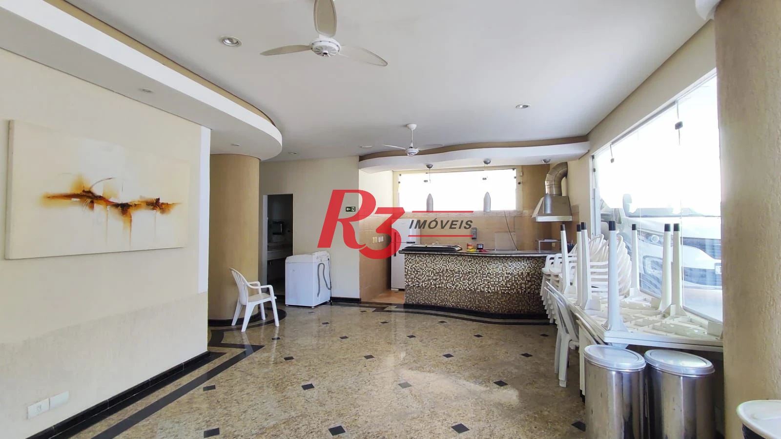 Apartamento com 2 dormitórios para alugar, 110 m² por R$ 5.500,00/mês - José Menino - Santos/SP