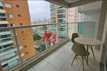 Apartamento com 1 dormitório à venda, 48 m² por R$ 640.000,00 - Ponta da Praia - Santos/SP