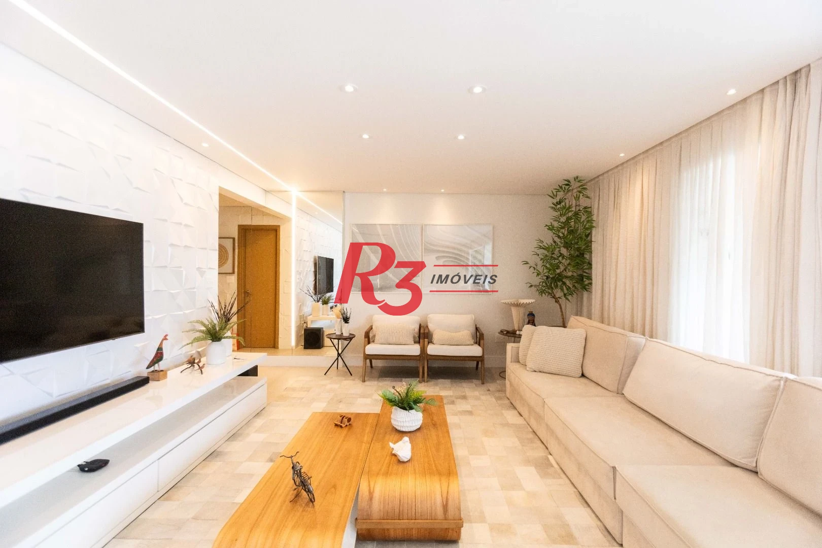 Apartamento com 3 dormitórios à venda, 166 m² por R$ 3.200.000,00 - Ponta da Praia - Santos/SP