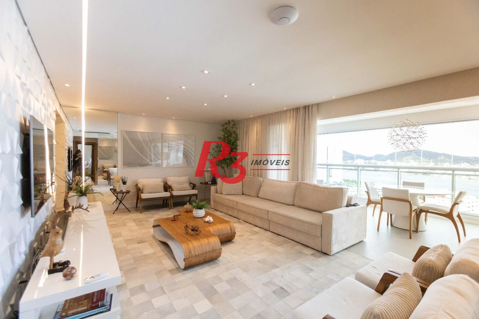 Apartamento com 3 dormitórios à venda, 166 m² por R$ 3.200.000,00 - Ponta da Praia - Santos/SP