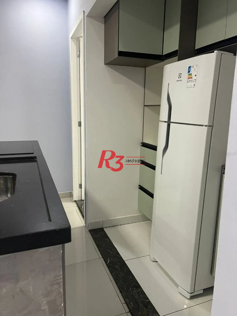 Studio com 1 dormitório à venda, 38 m² por R$ 390.000,00 - Boqueirão - Santos/SP