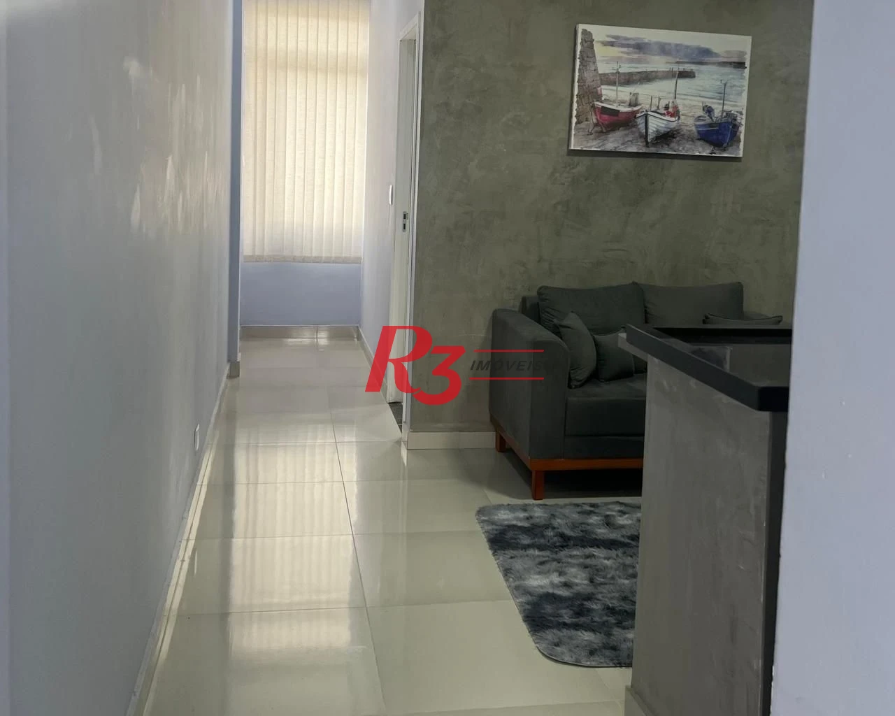 Studio com 1 dormitório à venda, 38 m² por R$ 390.000,00 - Boqueirão - Santos/SP