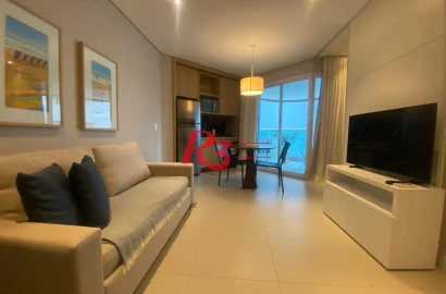 Apartamento para alugar, 45 m² por R$ 5.700,00/mês - Gonzaga - Santos/SP