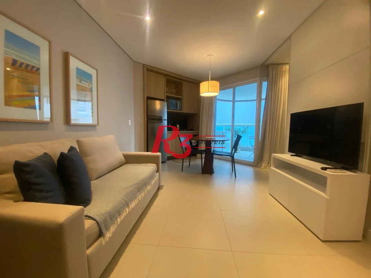 Apartamento para alugar, 45 m² por R$ 5.700,00/mês - Gonzaga - Santos/SP