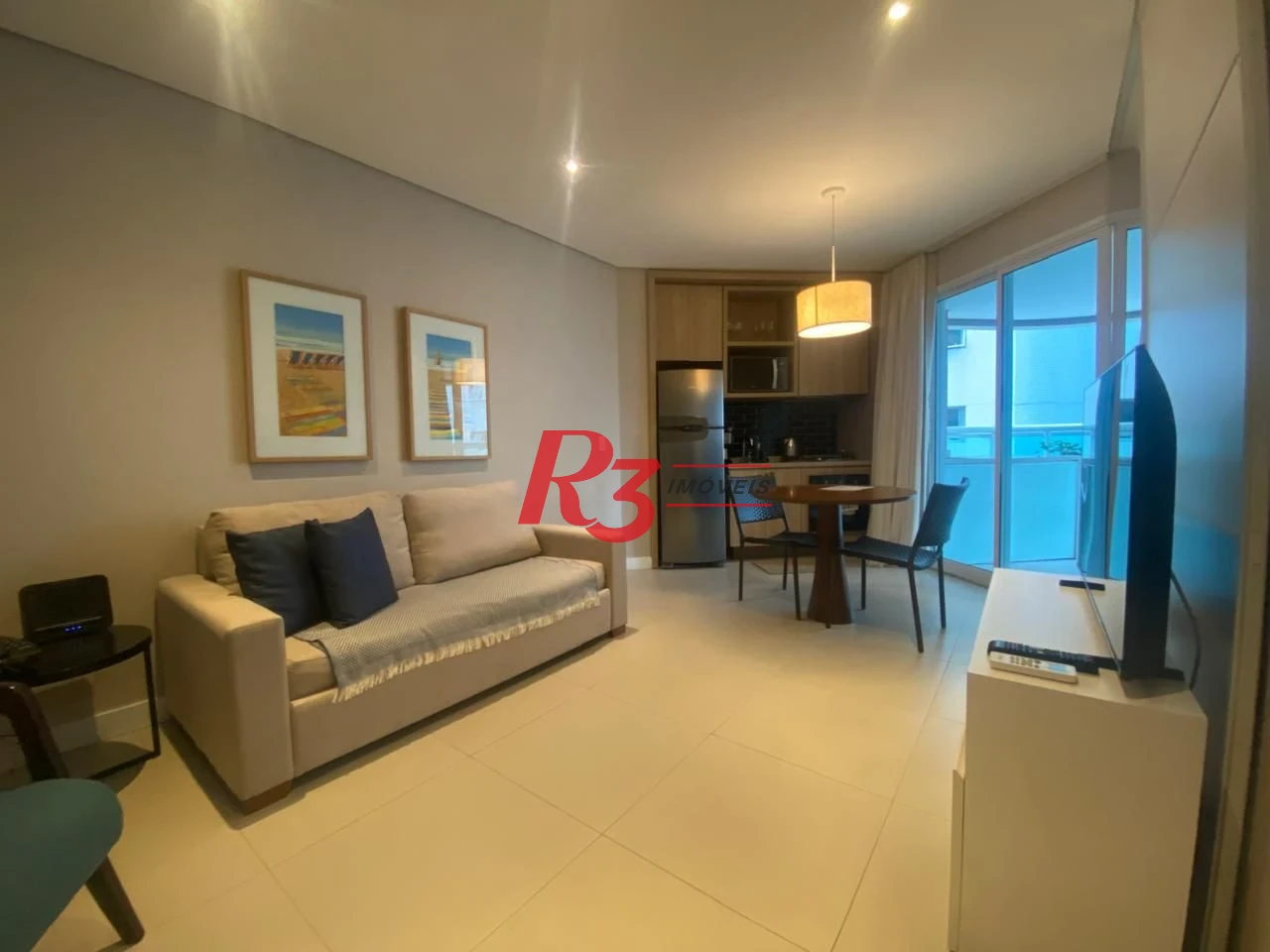 Apartamento para alugar, 45 m² por R$ 5.700,00/mês - Gonzaga - Santos/SP