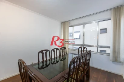 Apartamento com 3 dormitórios para alugar, 147 m² por R$ 6.300,00/mês - Embaré - Santos/SP